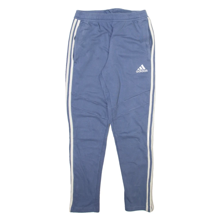 ADIDAS Womens Joggers Blue Tapered S W25 L28