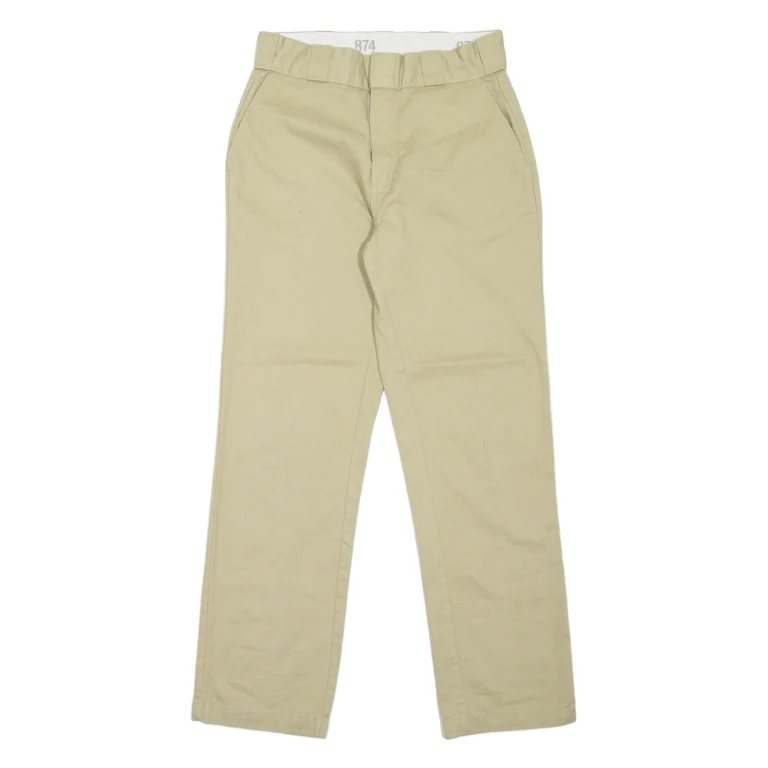 DICKIES 874 Workwear Mens Trousers Beige Regular Straight W28 L29
