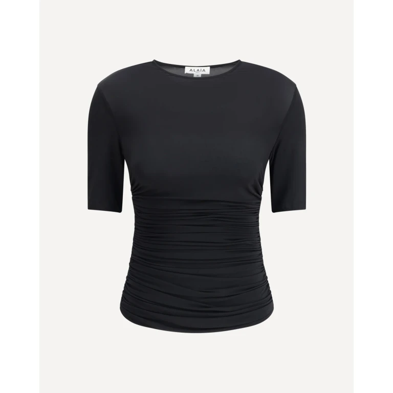 ALAÏA Pleated T-Shirt Female 38