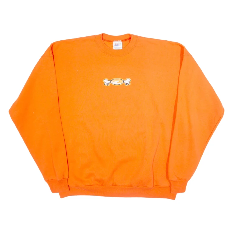 TEAM ORION Mens Sweatshirt Orange Crew Neck XL