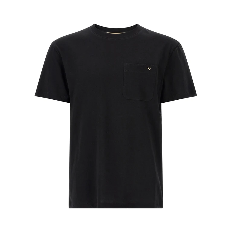 Black Cotton T-Shirt - Men