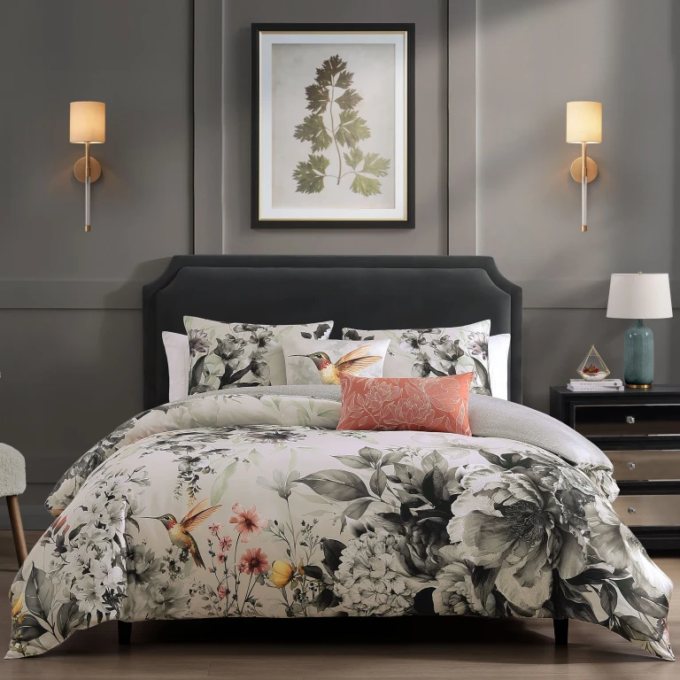 Vintage Bloom 5 Piece Reversible Comforter Set