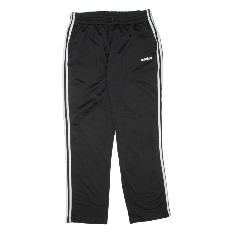 ADIDAS Womens Track Pants Black Straight L W32 L32