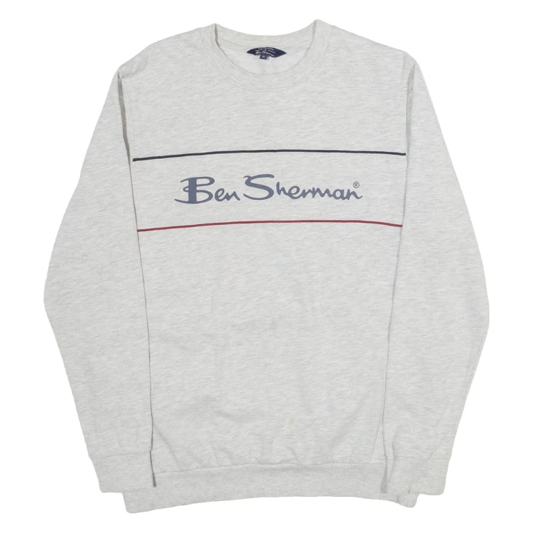 BEN SHERMAN Womens Sweatshirt Grey M