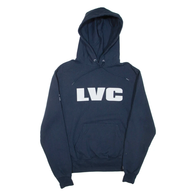 CHAMPION Mens Blue Hoodie S