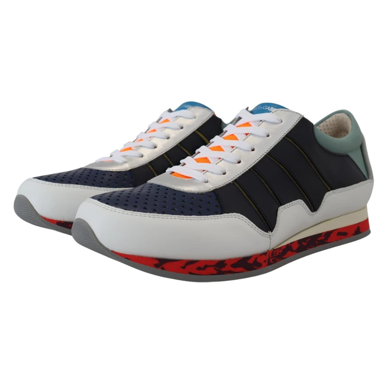 Dolce & Gabbana Multicolor Leather Sport Low Top Sneakers - Men
