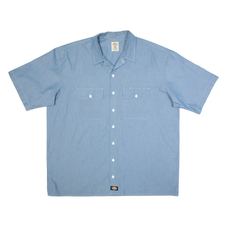 DICKIES Mens Worker Shirt Blue 2XL