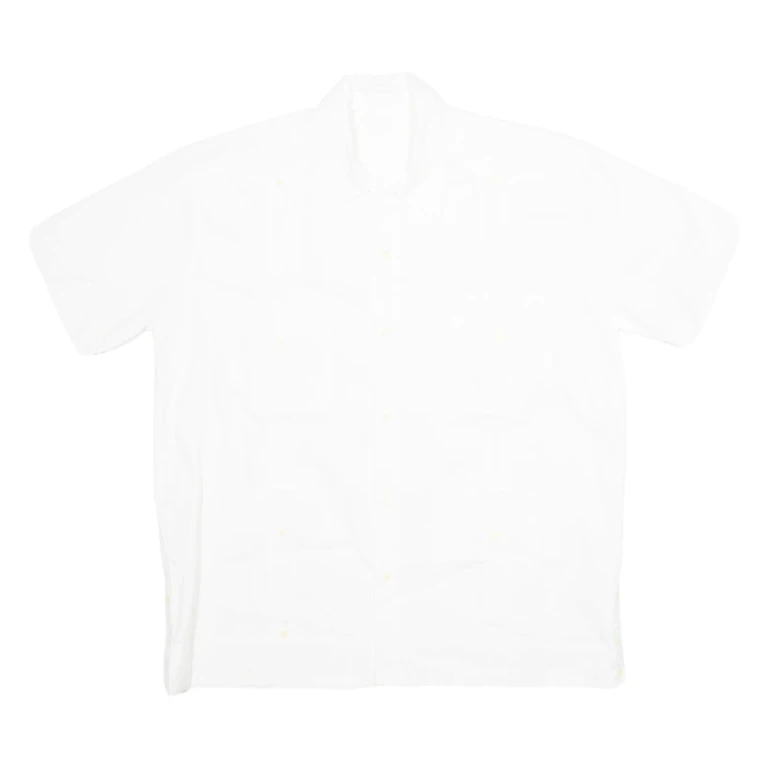 Mens Plain Shirt White 2XL