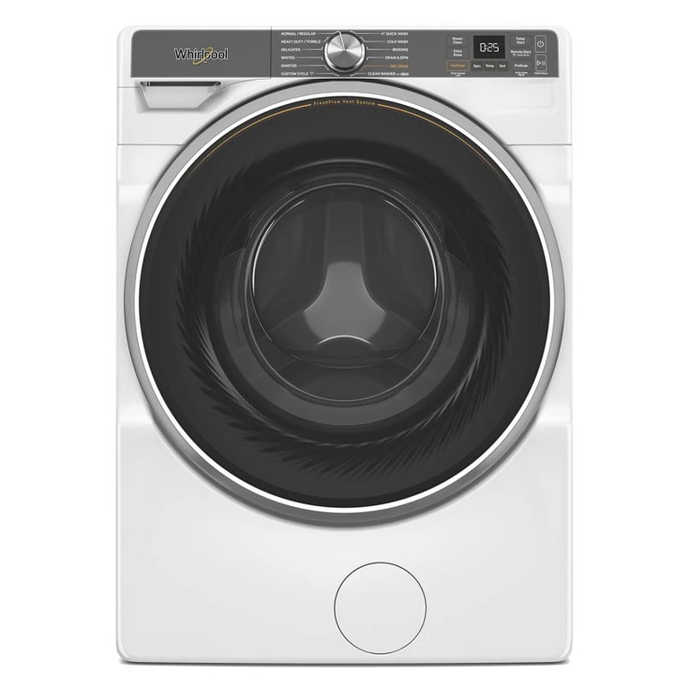 Smart Front Load ENERGY STAR Certified Washer with FreshFlow Vent System and Intelligent Wash in Radiant Silver 5.0 cu. ft. WFW6720RR