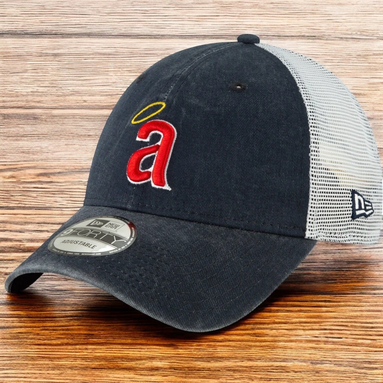 Men's MLB Los Angeles Angels 9Forty Coop Truck 1971 Snapback Hats