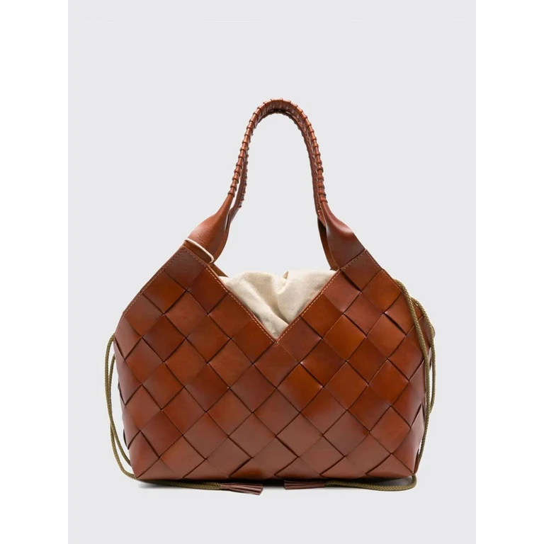 Castello Woven Leather Bag (8111TAN)
