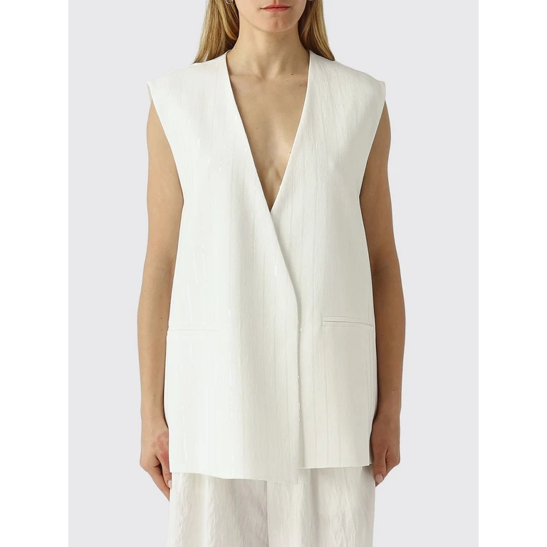 Waistcoat Woman color White (M6PAF2791)