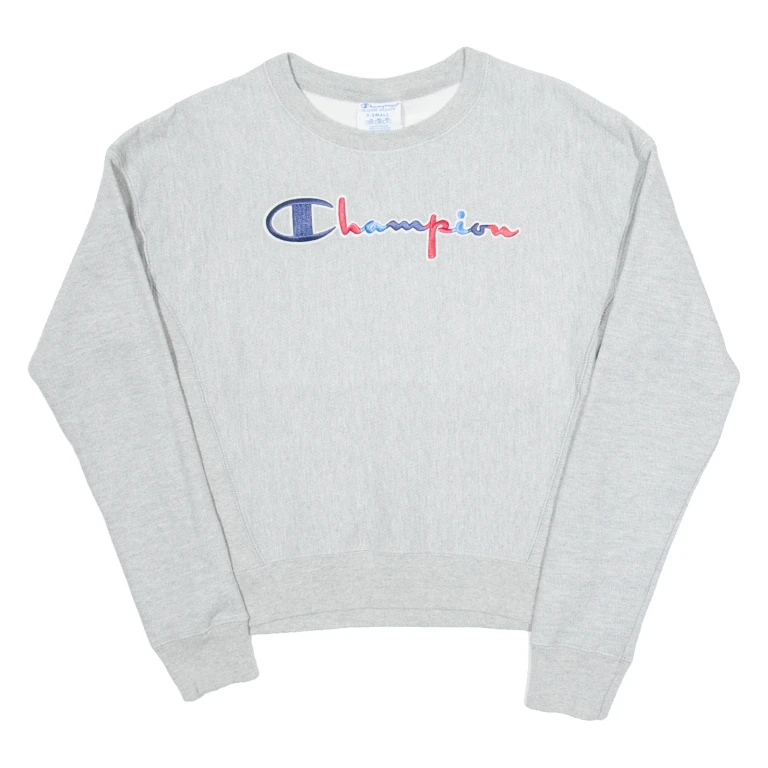CHAMPION Mens Sweatshirt Grey XS