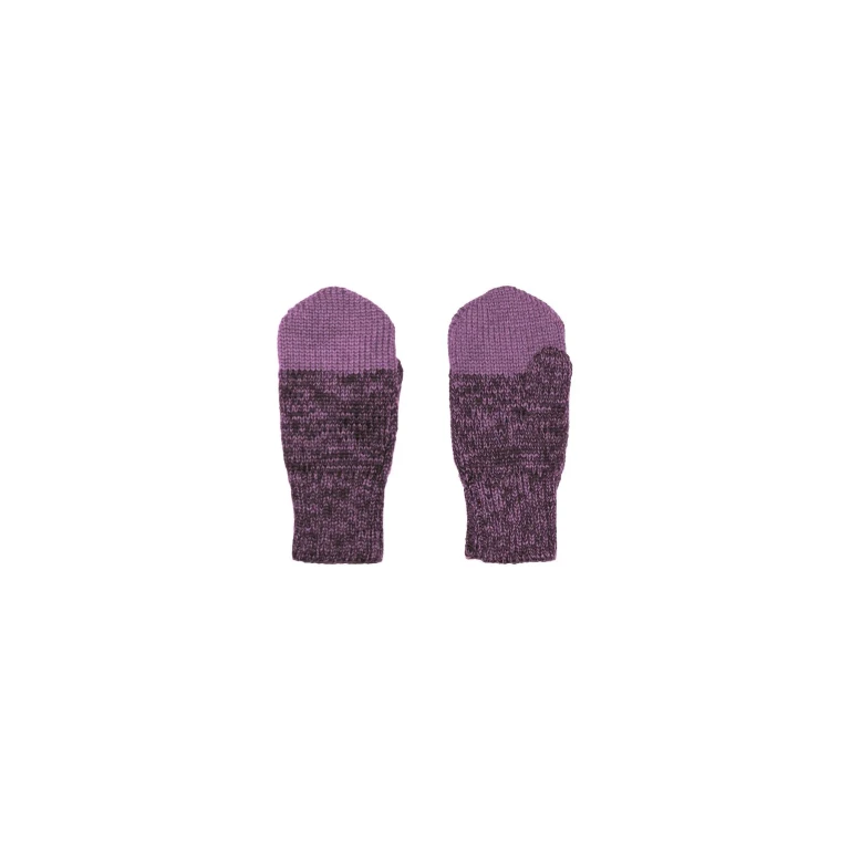 Baby Merino Wool Mittens Purple - 1-2 years