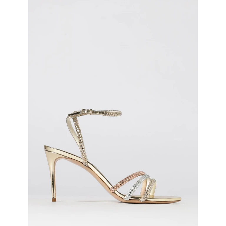 Heeled Sandal Woman color Champagne (1L445B0801C29671100)