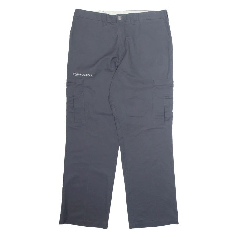 DICKIES Chino Workwear Cargo Mens Trousers Grey Regular Straight W38 L31