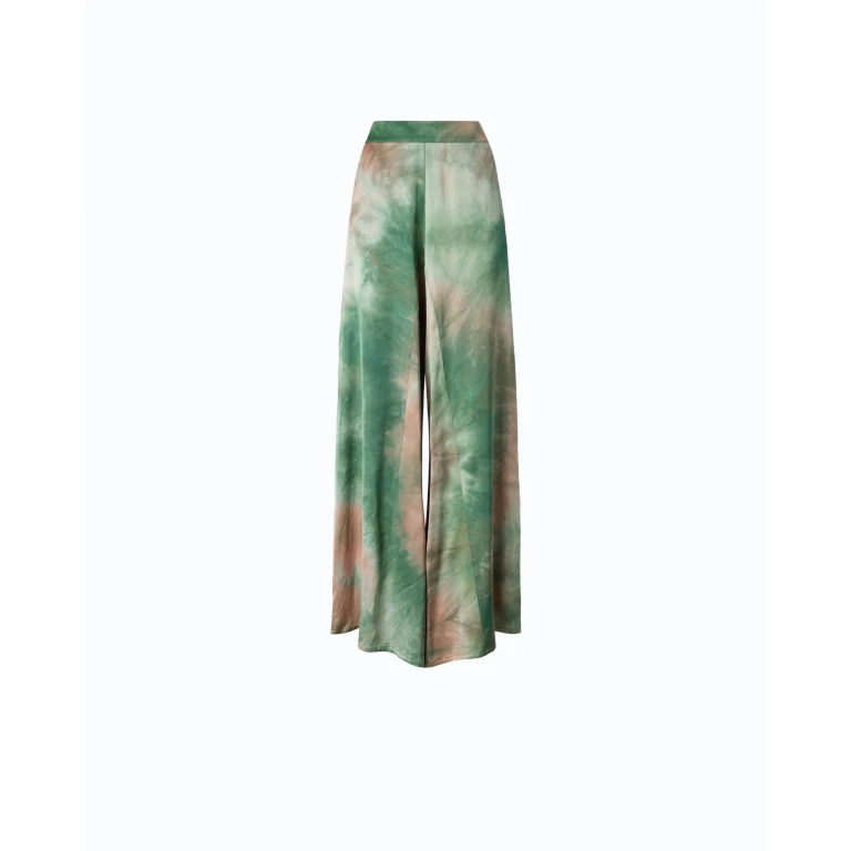 Pantalon en satin aux reflets dégradés - 38