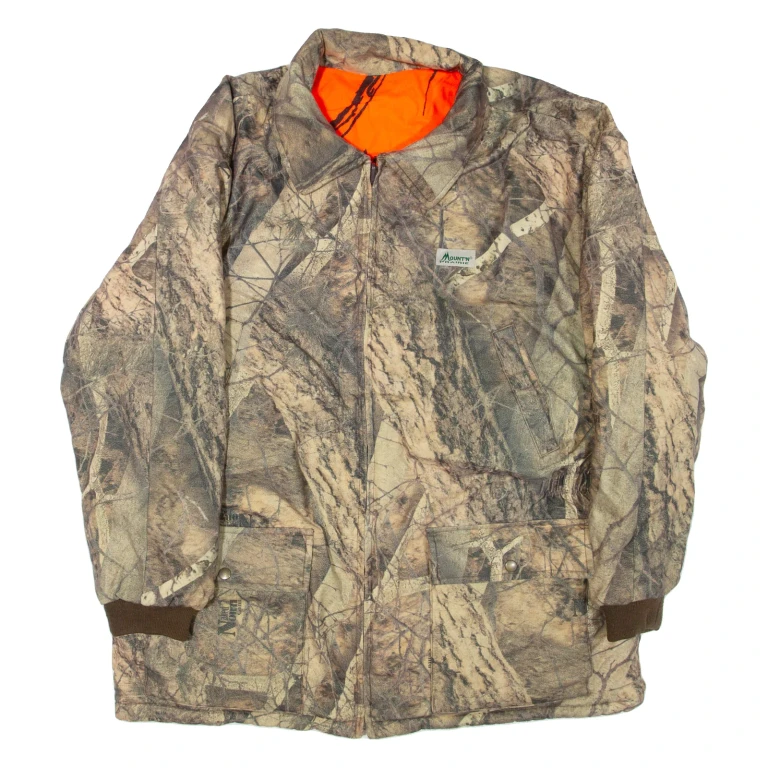Mens Jacket Green Camouflage XL