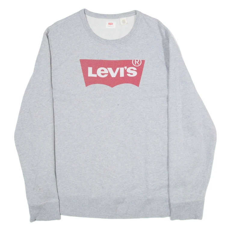 LEVI'S Womens Sweatshirt Grey L