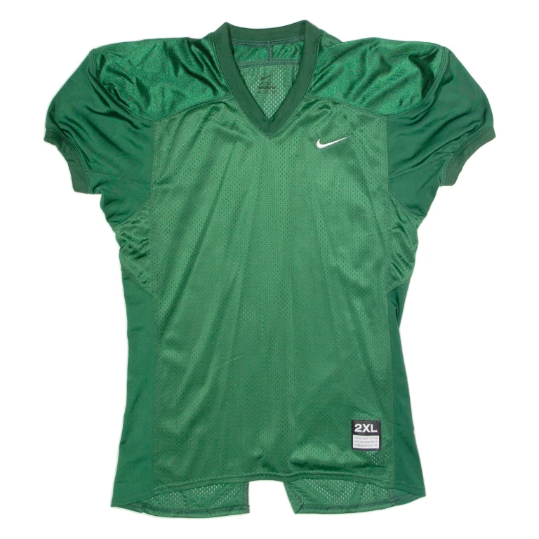 NIKE American Football Template Mens Jersey Green USA V-Neck 2XL