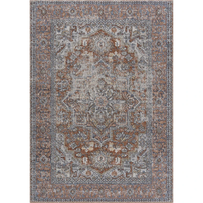 Aila Traditional Design Washable Rug - Clearance