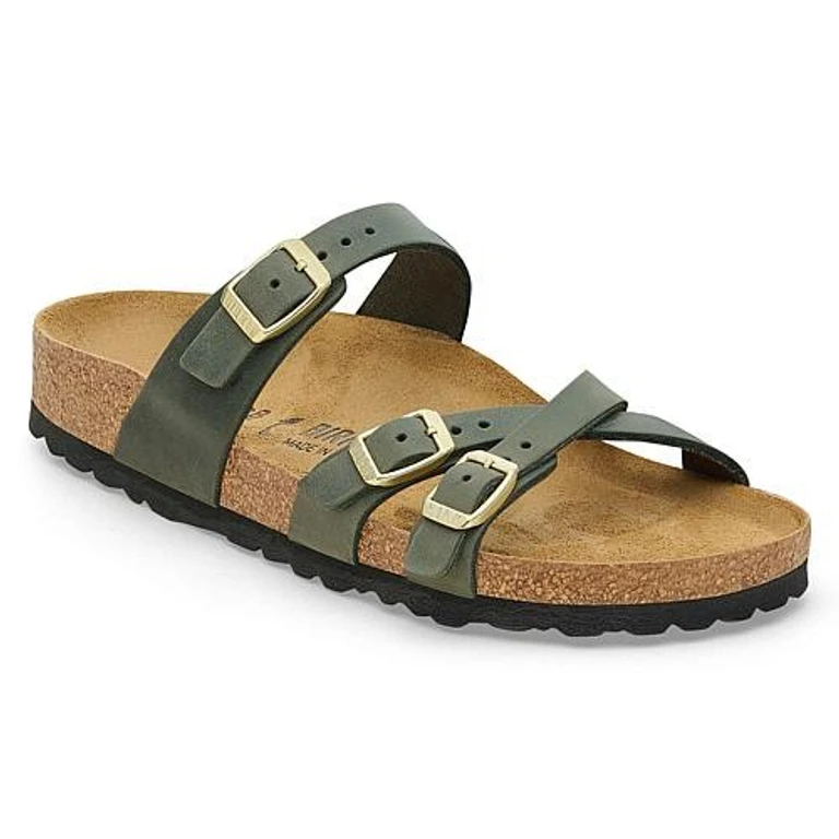 Arizona Big Buckle Nubuck Leather Sandals Narrow