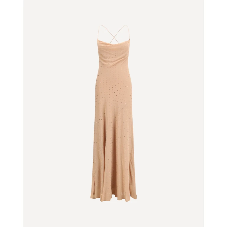 Abito sottoveste lungo con strass PINKO