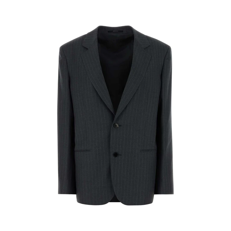 Gucci Embroidered Wool Blazer Greyazure Exterior: Lining: Cupro Giacche E Gilet - Women