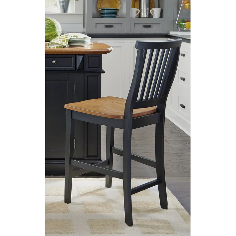 Americana Black Counter Height Stool