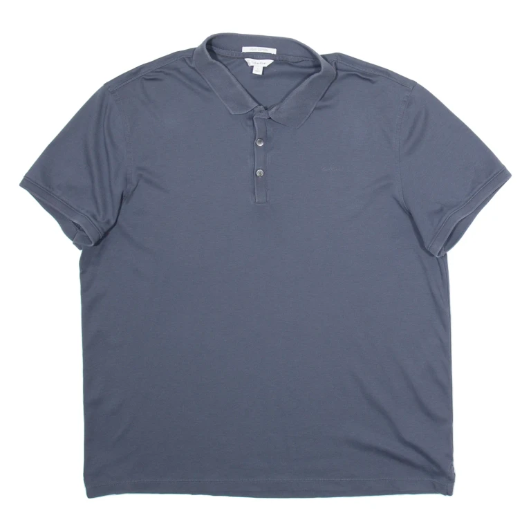 CALVIN KLEIN Mens Polo Shirt Grey XL