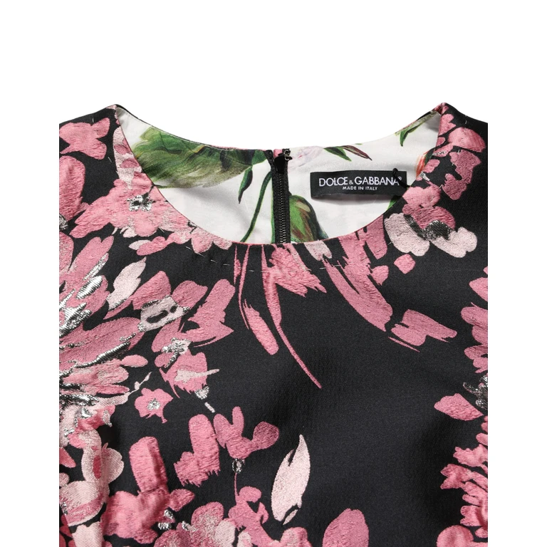 Dolce & Gabbana Multicolor Floral Brocade A-Line Mini Dress - Women