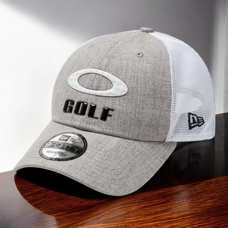 Men's Heather New Era Stripe Golf Snapback Hat Hats