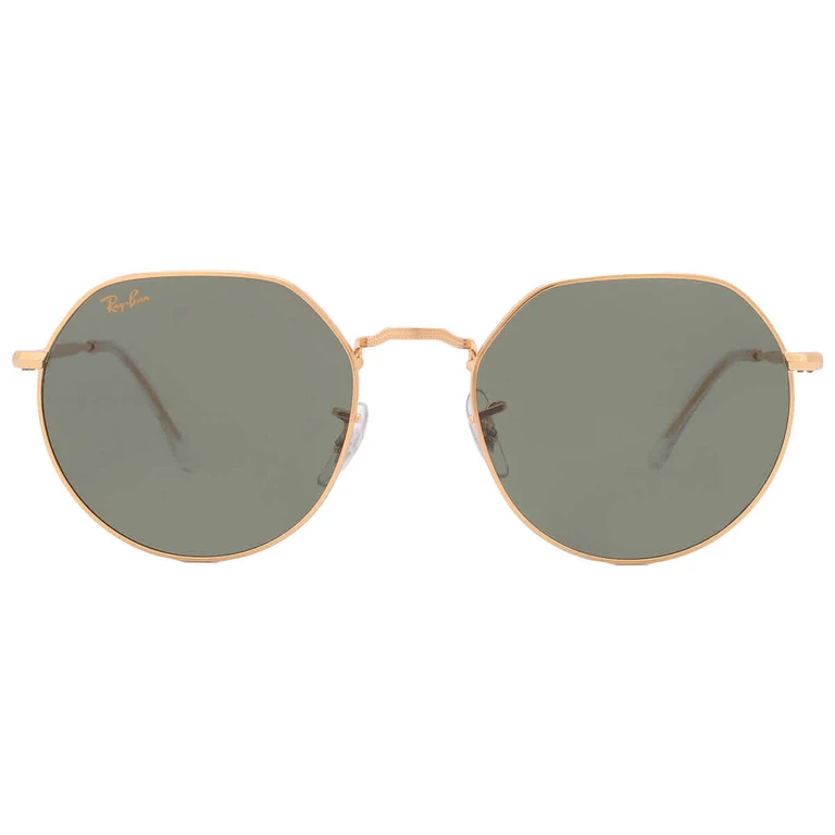 Ray Ban Jack Green Geometric Unisex Sunglasses RB3565 919631 55