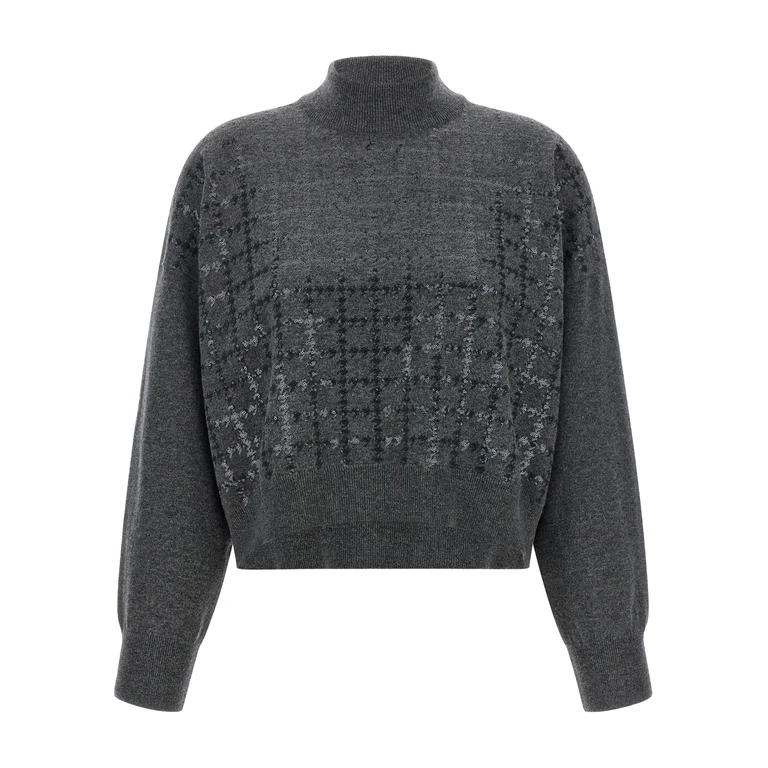 Brunello Cucinelli Gray Cashmere Cardigan Clothing - Women