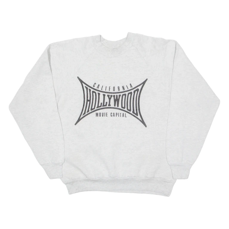ONEITA California Hollywood Womens Sweatshirt Grey USA L