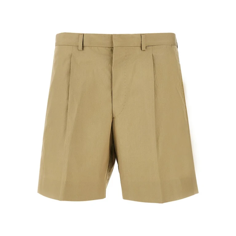 PRADA Poplin shorts with dart Man 48