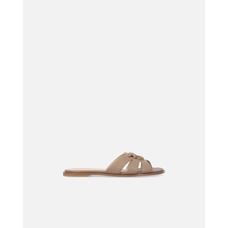 Pinko Nude Leather Milly 04 Flats