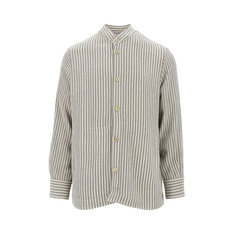 EMPORIO ARMANI Viscose knitted shirt Man 50
