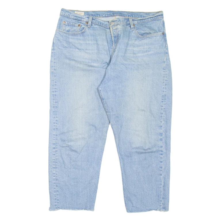 LEVI'S 501 BIG E Jeans Womens Blue Regular Straight Stone Wash W38 L25