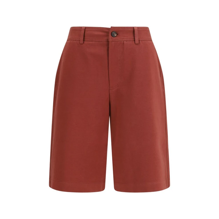 Brunello Cucinelli Multicolor Cotton Bermuda Shorts - Women