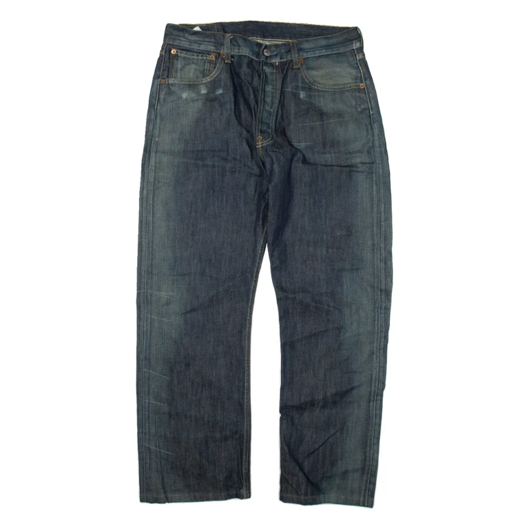 LEVI'S 501 Jeans Mens Blue Regular Straight W34 L30