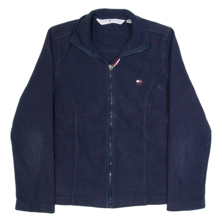 TOMMY HILFIGER Womens Fleece Jacket Blue M