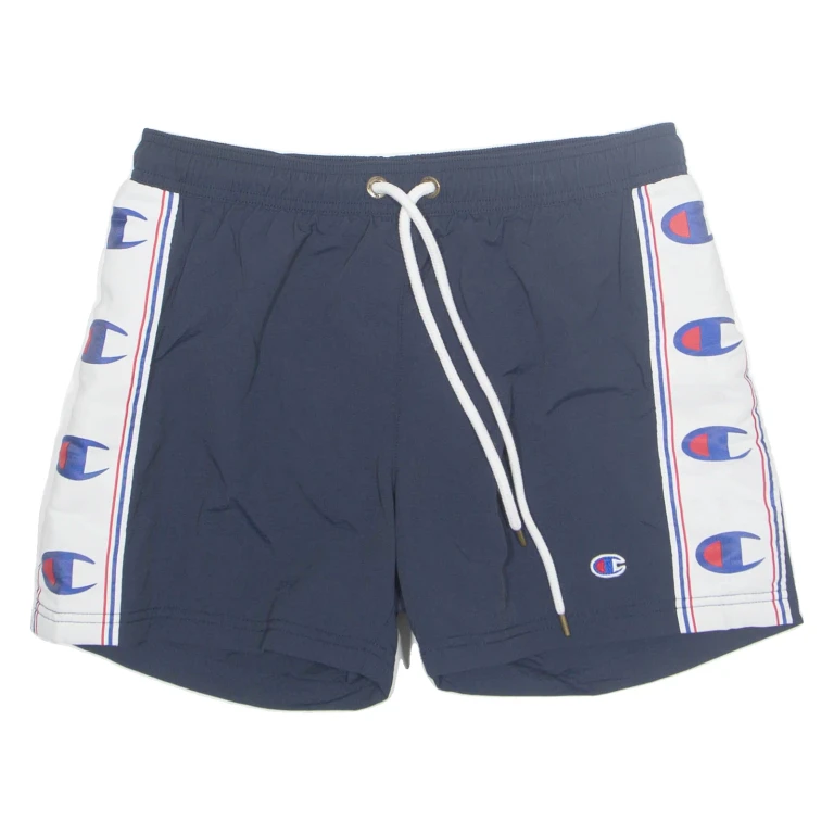 CHAMPION Mesh Lined SPORTS Mens Swimming Shorts Blue S W28