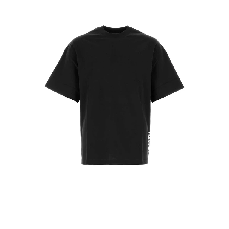 Jil Sander Black Cotton T-Shirt 001 Exterior - Men