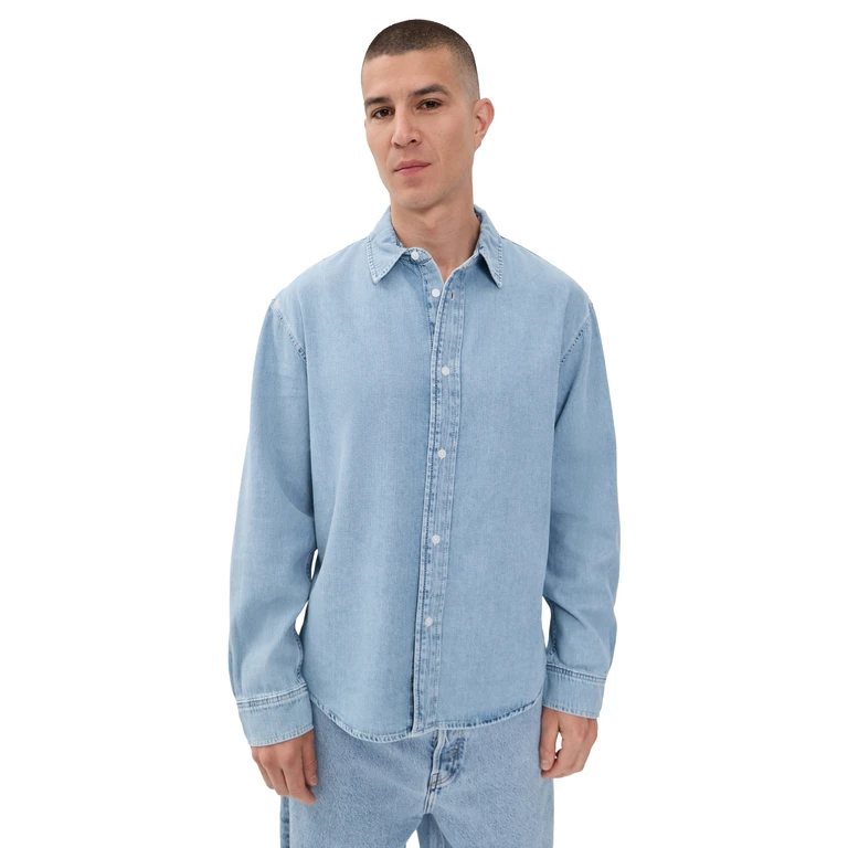 FRAME Classic Denim Shirt Sunday M