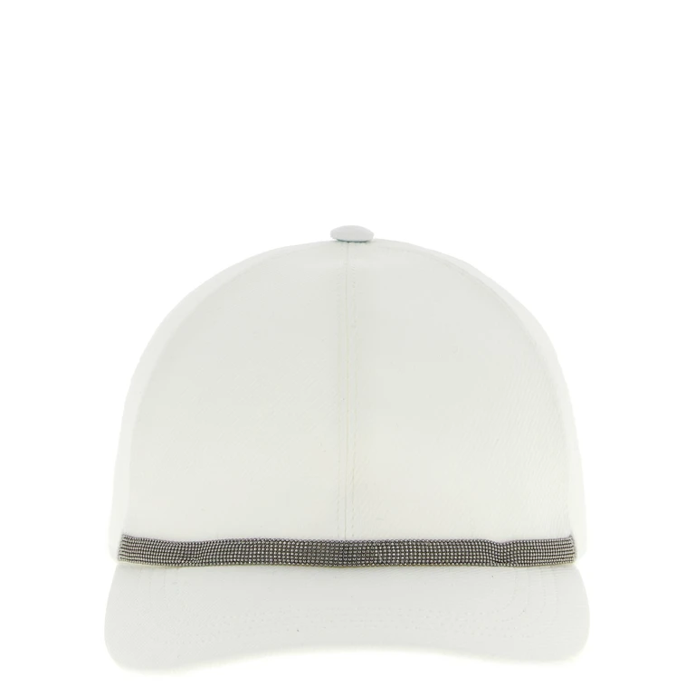 Brunello Cucinelli White Cotton Cap (baseball Hat) - Women