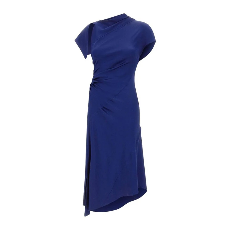 Victoria Beckham Robe Au Genou - Bleu (1226WDR007294B9804)