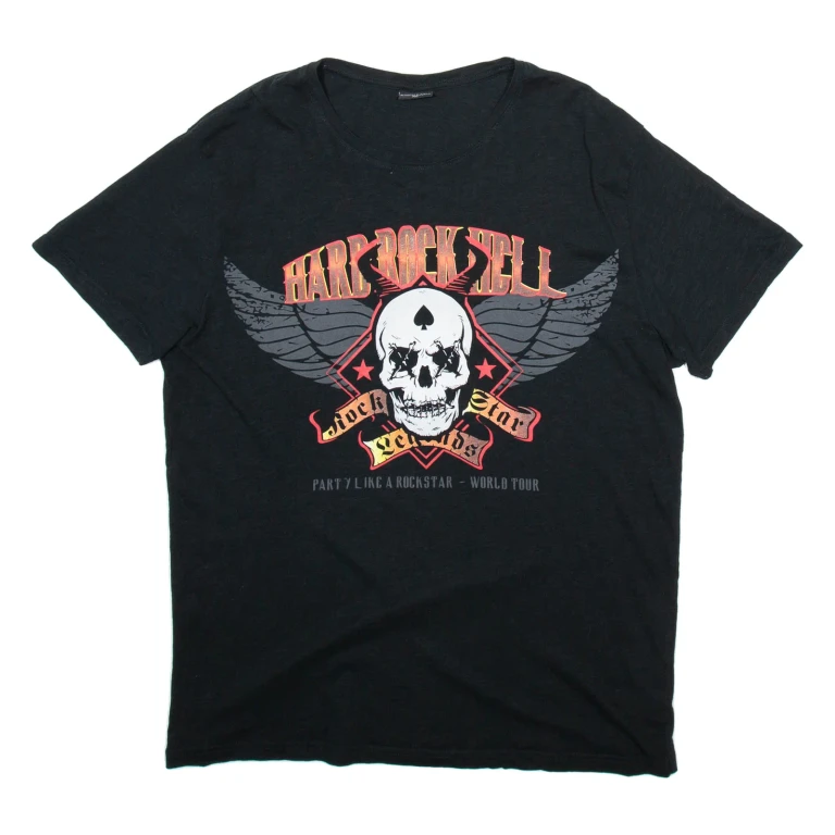 STITCH & SOUL Mens T-Shirt Black XL