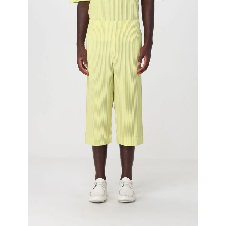 HOMME PLISSE' ISSEY MIYAKE Homme Plissé Issey Miyake Slim Cropped Trousers in Pleated Tech Fabric (HP66JF05453)