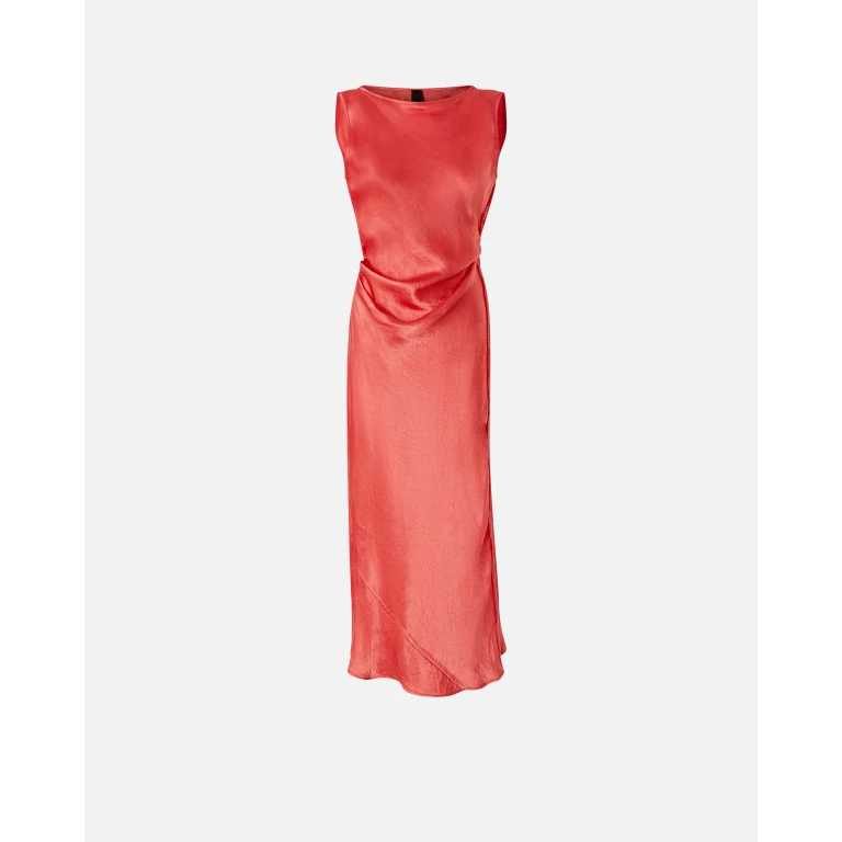 Pinko - Robe en satin nouée sur le côté - XXS